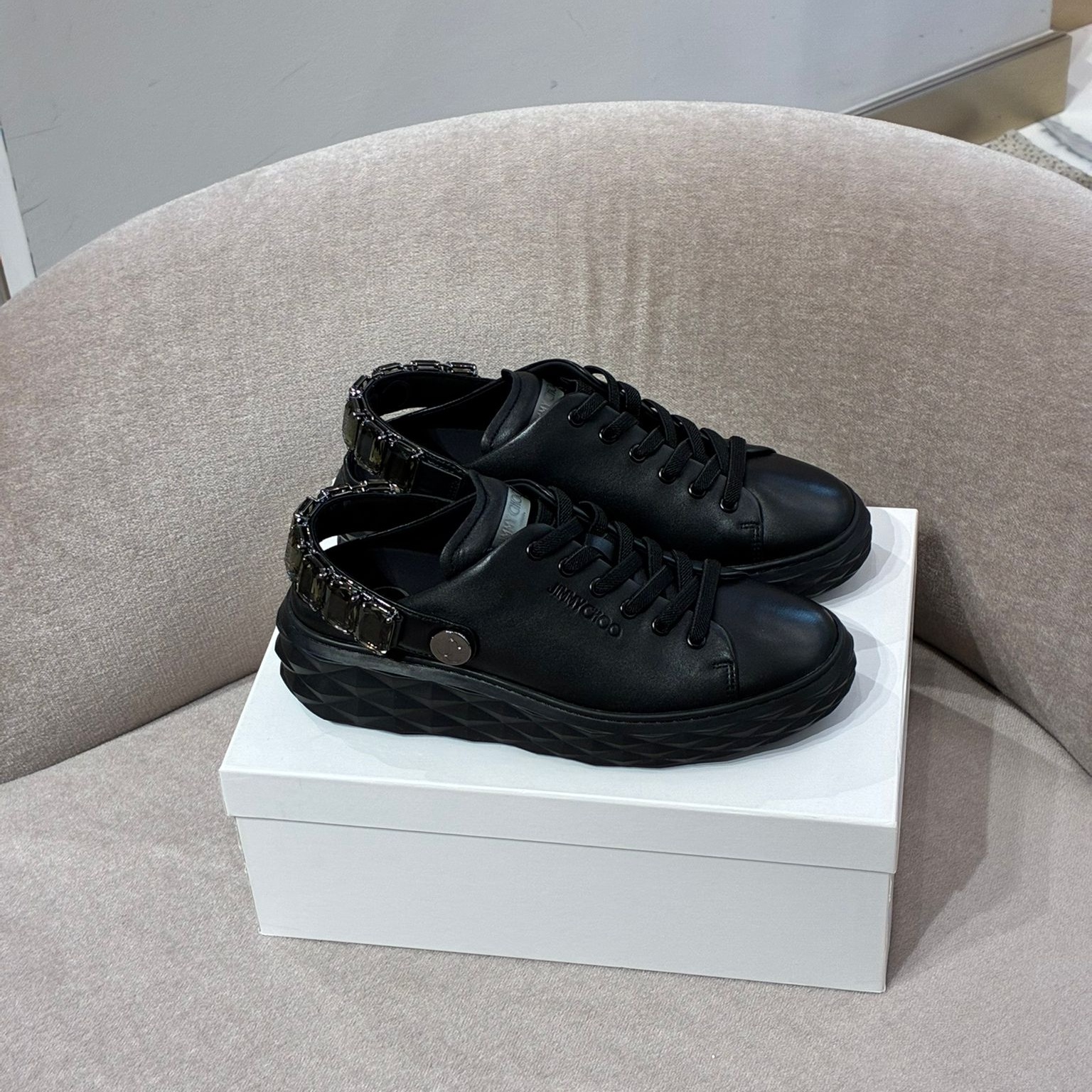 [아울렛] 지미추DIAMOND MAXI여성 스니커즈