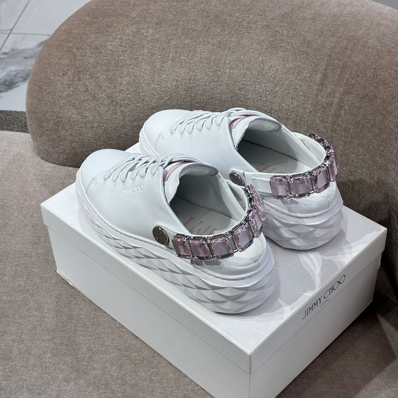 [아울렛] 지미추DIAMOND MAXI여성 스니커즈