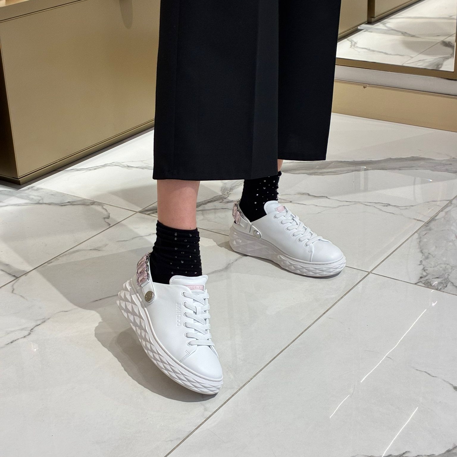 [아울렛] 지미추DIAMOND MAXI여성 스니커즈