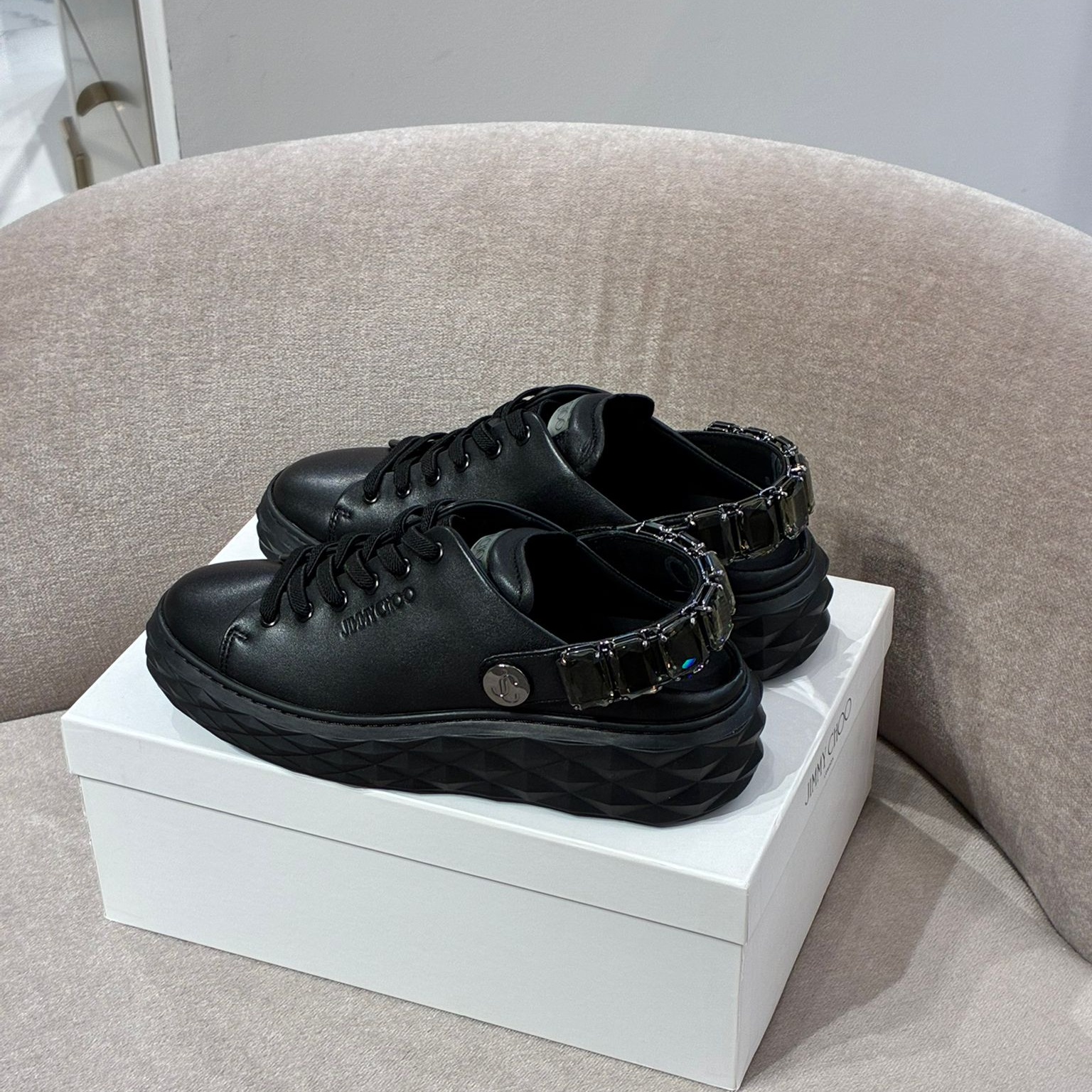 [아울렛] 지미추DIAMOND MAXI여성 스니커즈