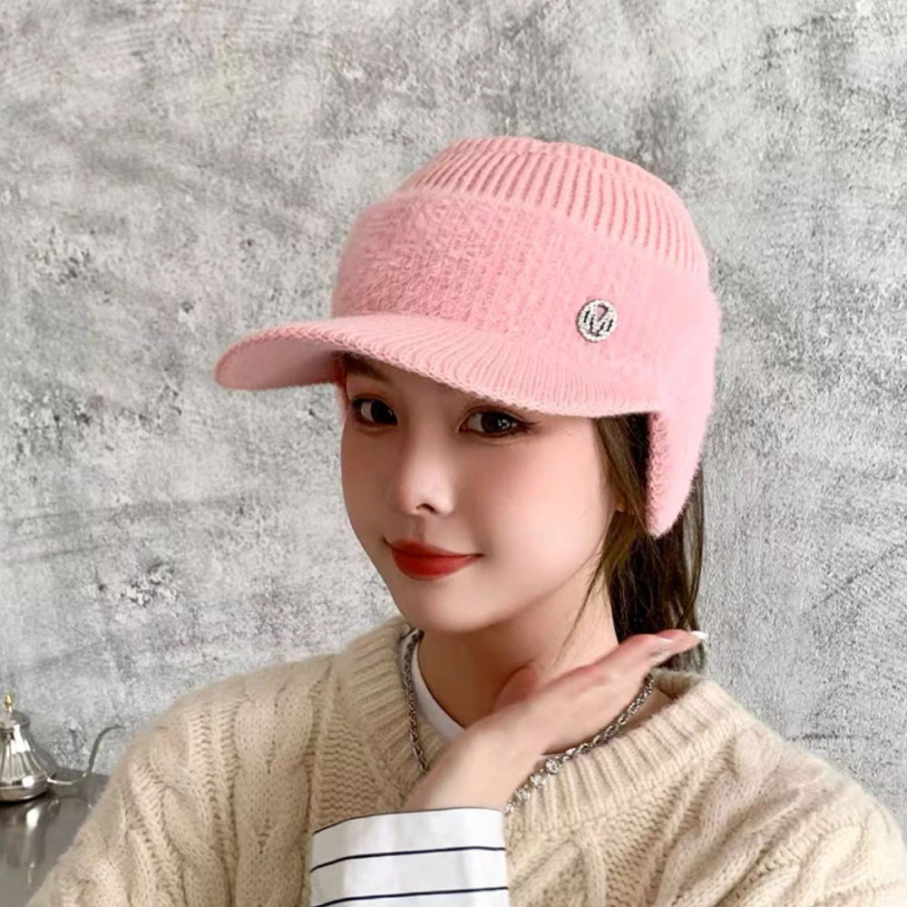 귀달이모자 캡모자 귀도리 모자 방한 스키 귀덮는 털모자 니트 귀달이캡 밍크