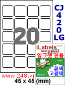 아이라벨 CJ420LG (20칸) [100매] iLabels