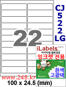 아이라벨 CJ522LG (22칸) [100매] iLabels