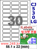 아이라벨 CJ530LG (30칸) [100매] iLabels