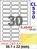 아이라벨 CL530 (30칸) / A4 바코드라벨