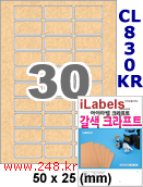 아이라벨 CL830KR (30칸) [100매] iLabels