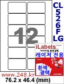 아이라벨 CL526FLG (12칸) [100매] iLabels