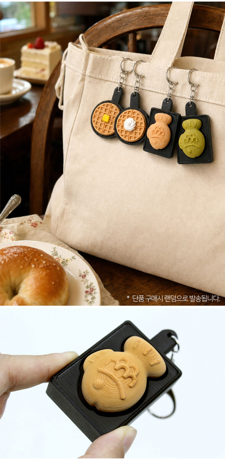 붕어빵 키캡 와플 디저트 피젯 클리커 8개세트 상세 이미지 4