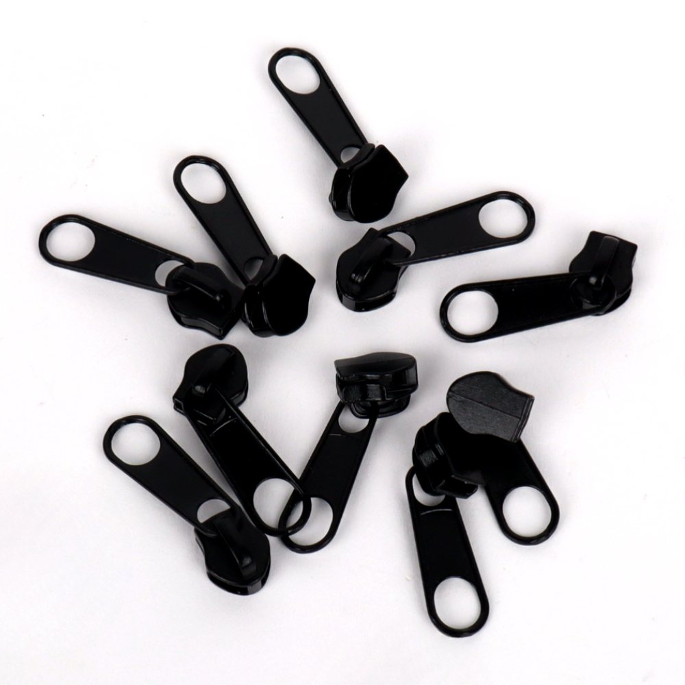 일반 금속 지퍼머리 블랙 5호 10P