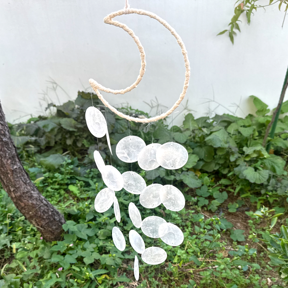 초승달 자개모빌 썬캐쳐 화이트