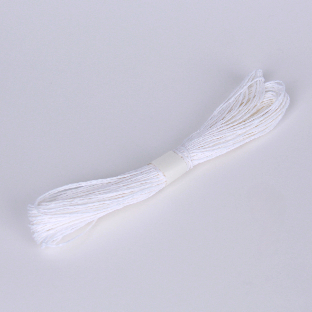 포장용 칼라 종이끈 지끈 화이트 30m