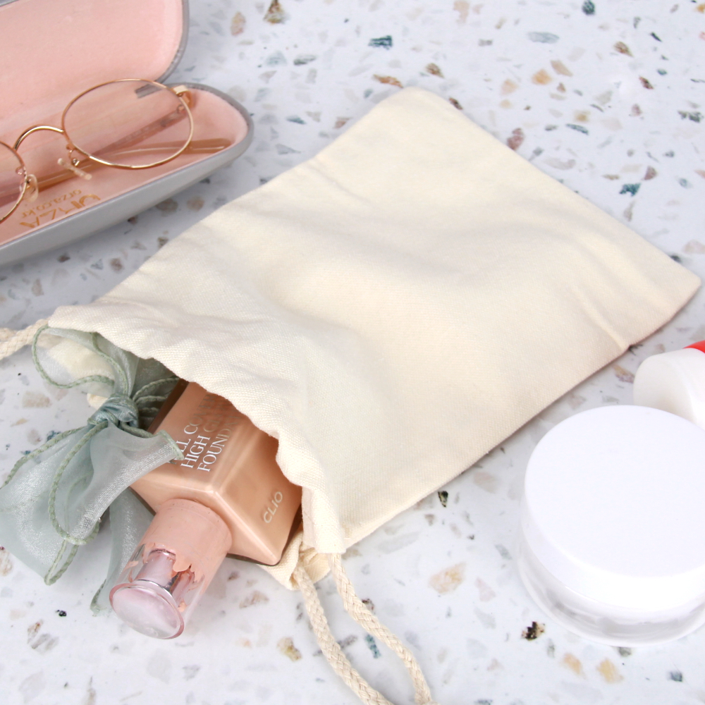 무지 캔버스 복조리파우치 15x21