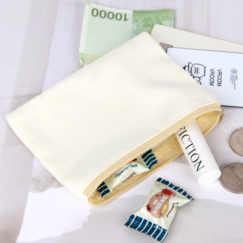 캔버스 무지파우치 13x10