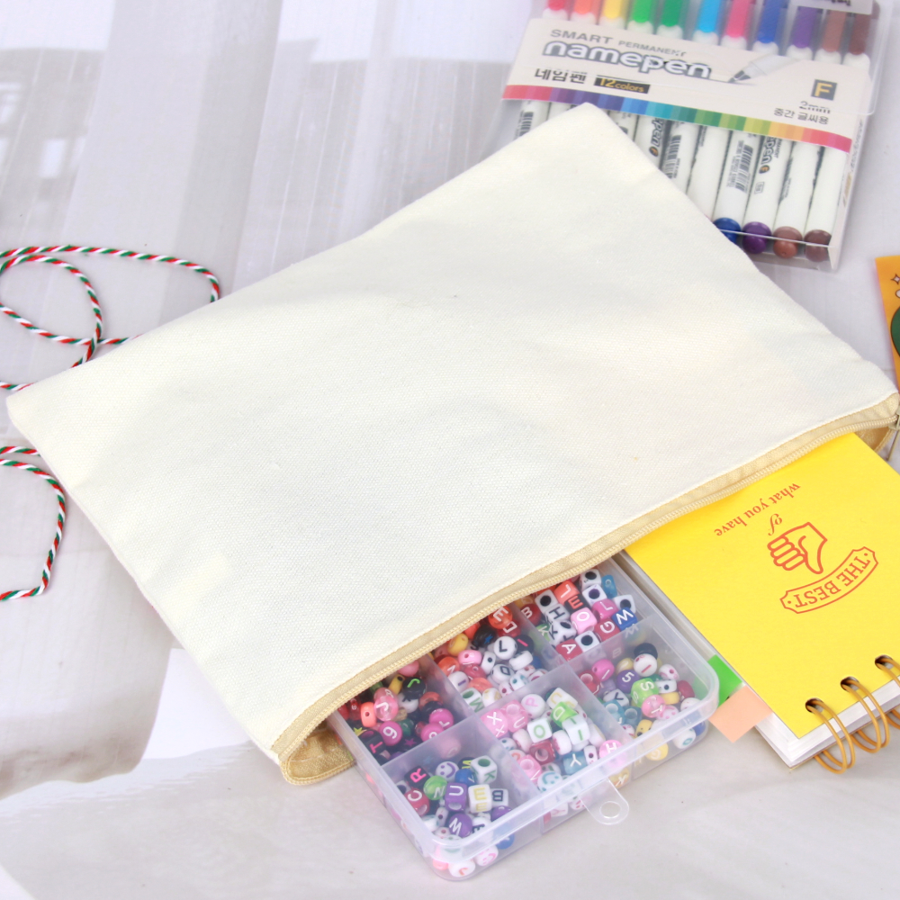 캔버스 무지파우치 23x17.5