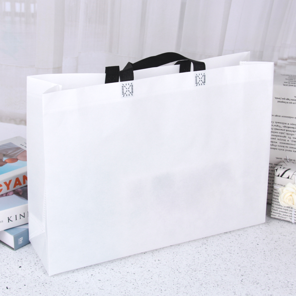 고급형 부직포 가로쇼핑백 가방 화이트 대