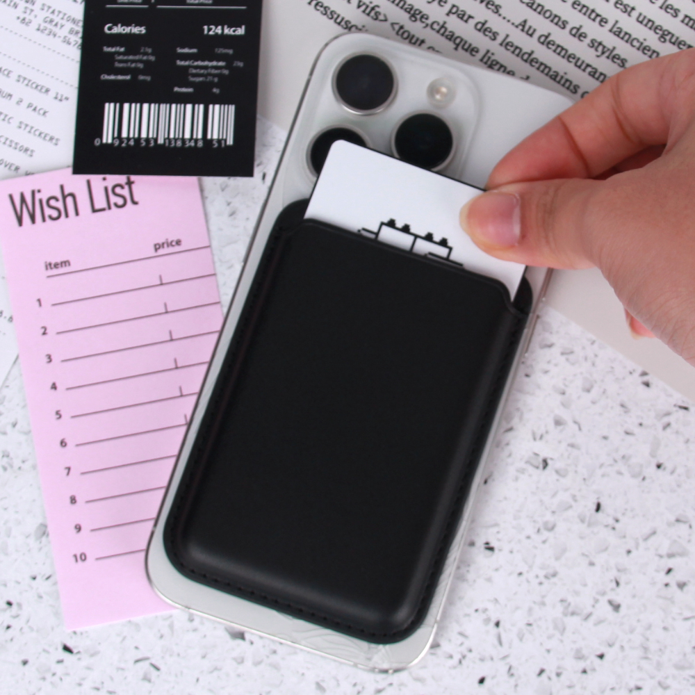 마그네틱 카드지갑 케이스 블랙