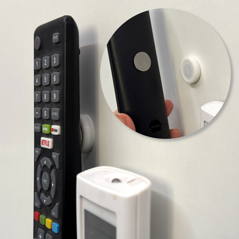 붙이는 원형 자석홀더 6P