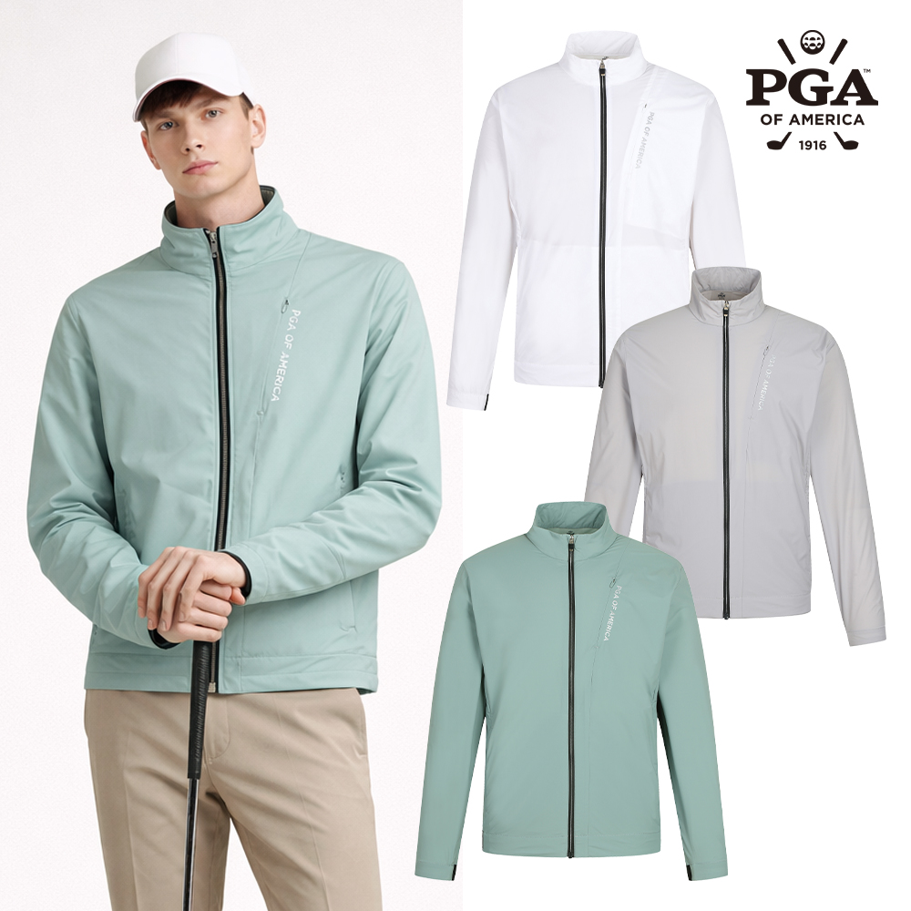 PGA 26SS 남성 하이넥 윈드 브레이커자켓 PGMJP62983