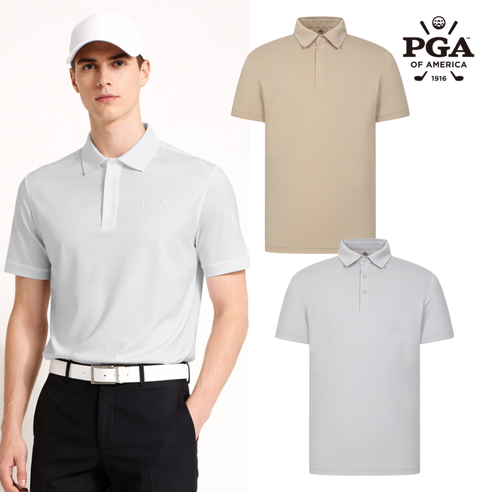 PGA 26SS 남성 소매 하프밴딩 반팔카라티셔츠 PGMTS62969