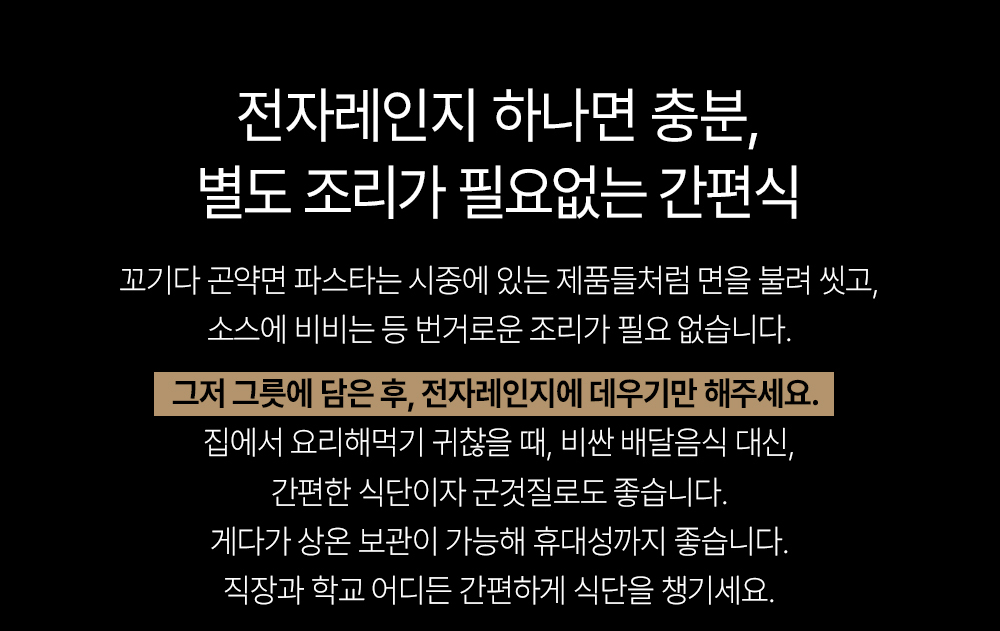 전자레인지 사용 시 주의사항 안내 : 전자레인지 하나면 충분, 별도 조리가 필요없는 간편식