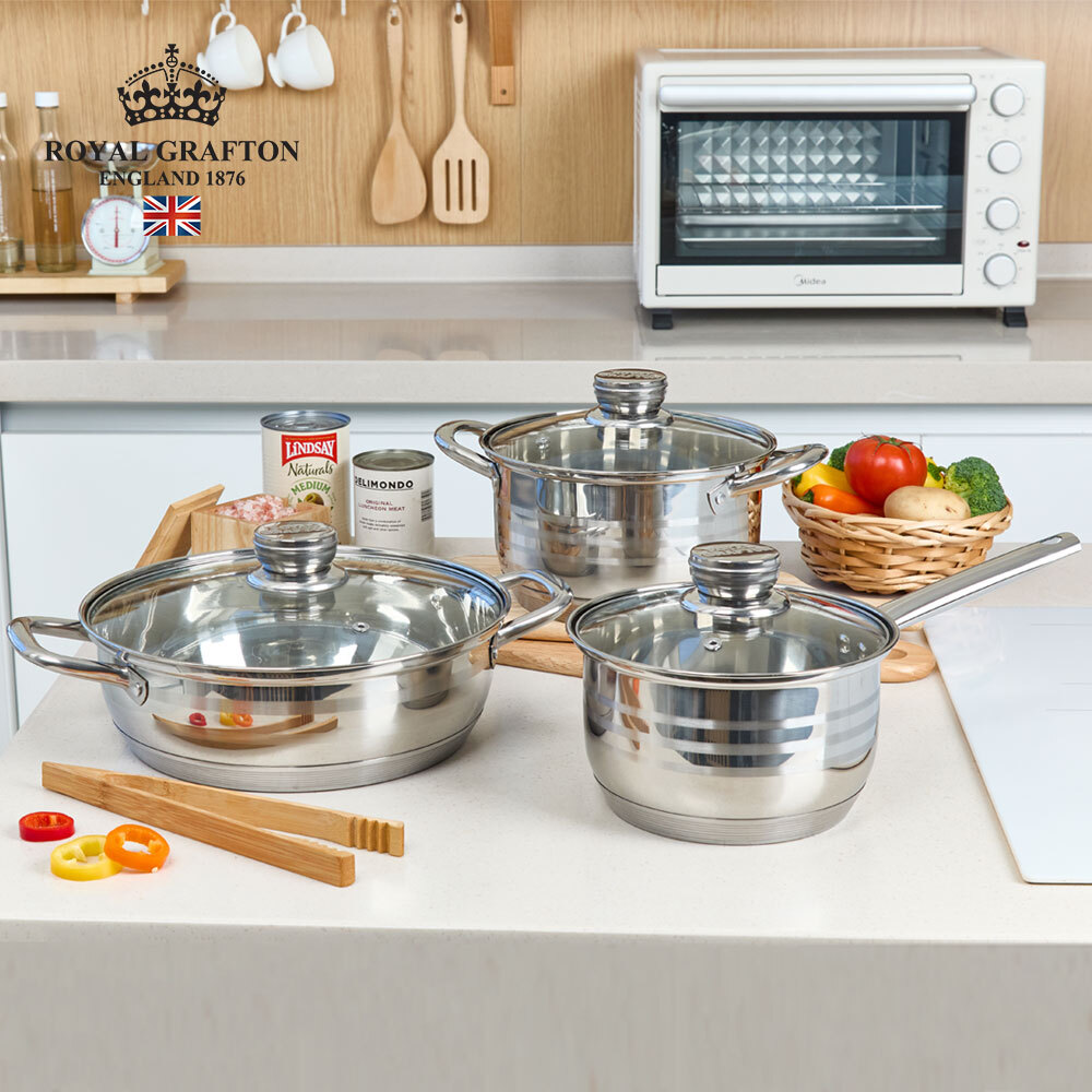 [로얄그래프톤] 루시 IH 스텐냄비 3종셋