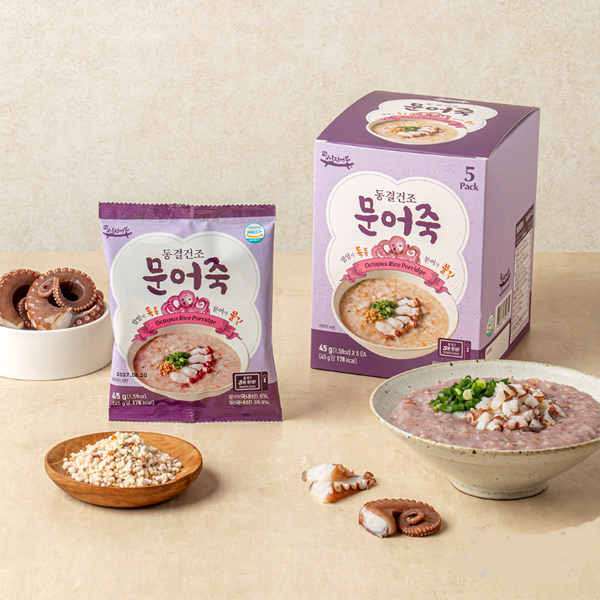 [신지어부가] 동결건조 문어죽 45g x 5팩