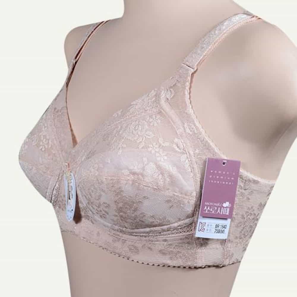 노와이어 매쉬 쟈가드망사 3단 B컵 브라 100B까지 여자브래지어 풀컵브라 50대여성속옷