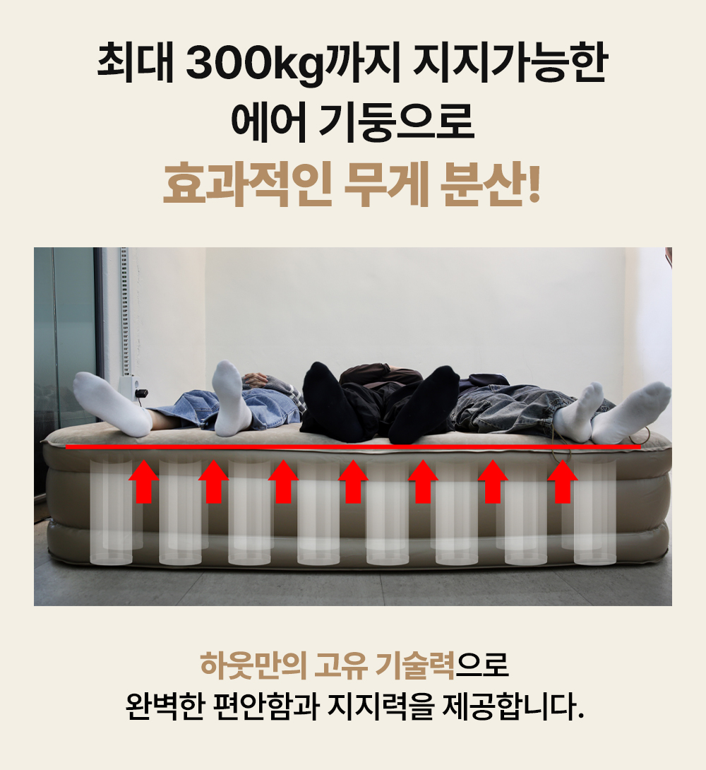 하웃도어 캠핑 에어 소파 매트 매트리스 원터치 펌프 내장형 상세 이미지 25