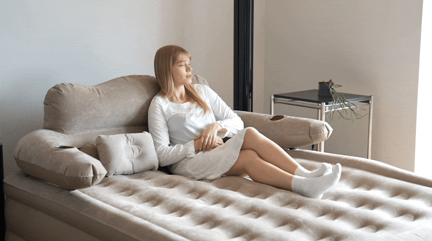 하웃도어 캠핑 에어 소파 매트 매트리스 원터치 펌프 내장형 상세 이미지 31