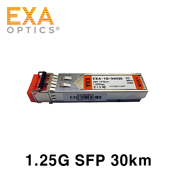 [EXA] MOXA 1000Base SFP-1GLHLC 30km 互換 光トランシーバ