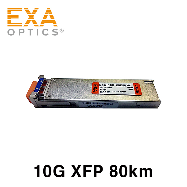 [EXA] 10G XFP ZR/ZW 80km SMF 光トランシーバ