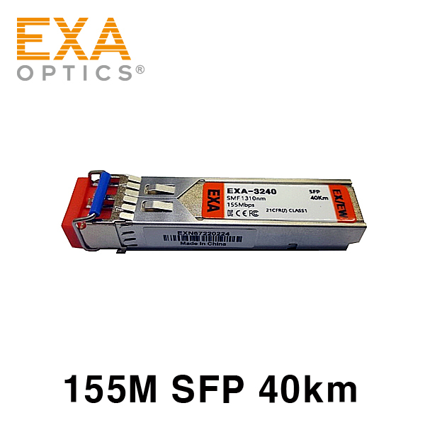 [EXA] 155M SFP 100Base-EX, 40km SMF 光トランシーバ