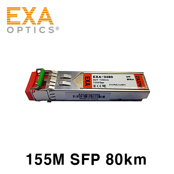 [EXA] 155M SFP 100Base-ZX 80km 싱글모드 광모듈