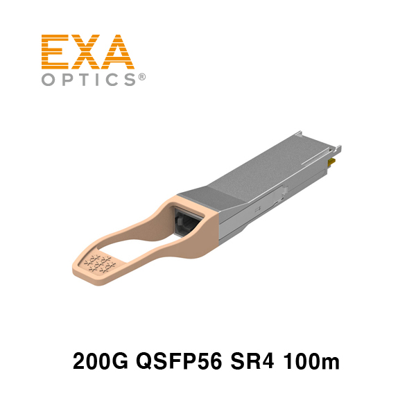 [EXA] 200G QSFP56 PAM4 SR4 100mマルチモード光モジュール