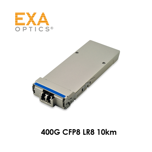 [EXA] 400G CFP8 LR8 PAM4 2x LC 10km Optical Transceiver