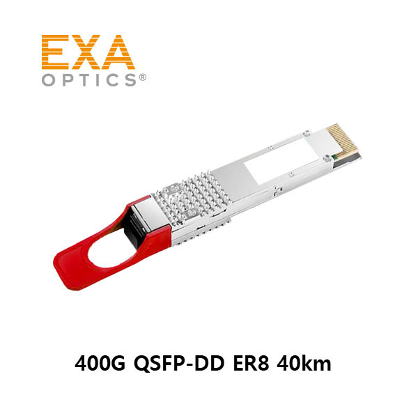 [EXA] 400G QSFP-DD ER8 PAM4 2x LC 40km光モジュールオーダーメイド