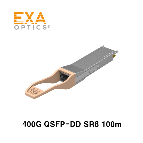 [EXA] 400G QSFP-DD PAM4 SR8 100mマルチモード光モジュール