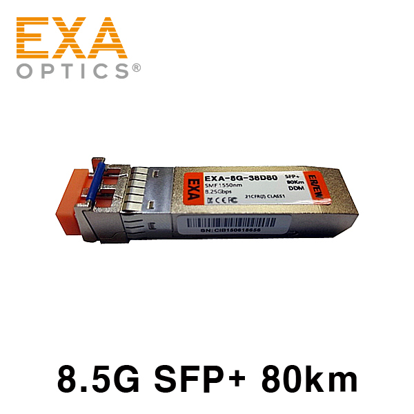 [EXA] 8.5G SFP+ ZR/ZW 80km SMF 光トランシーバ