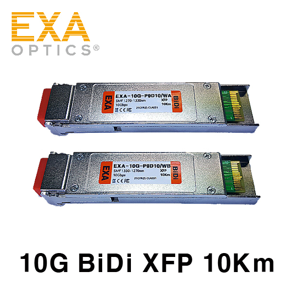 [EXA] 10G BiDi XFP Pair 10km SMF 光トランシーバ