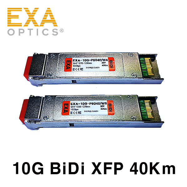 [EXA] 10G BiDi XFP 40km 싱글모드 세트