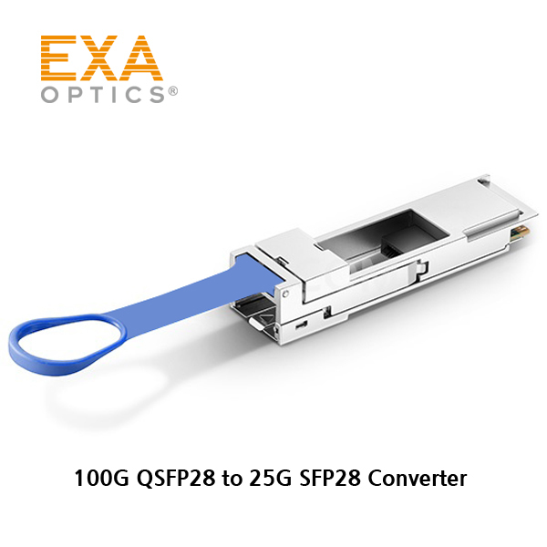 [EXA] 100G QSFP28 to 25G SFP28変換するコンバータ