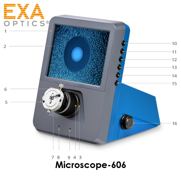 [EXA] MICROSCOPE-606 Optical Microscope 400 times - LC/ SC/MPO