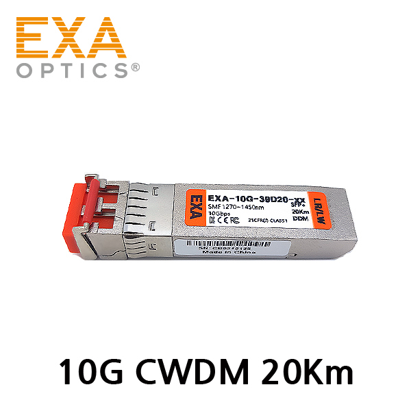 [EXA] 10G CWDM SFP+ LR/LW 20km SMF 光トランシーバ