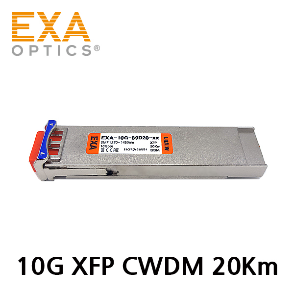 [EXA] 10G CWDM XFP LR/LW 20km SMF 光トランシーバ