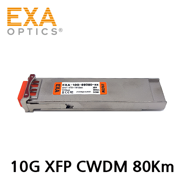 [EXA] 10G CWDM XFP ZR/ZW 80km SMF 光トランシーバ