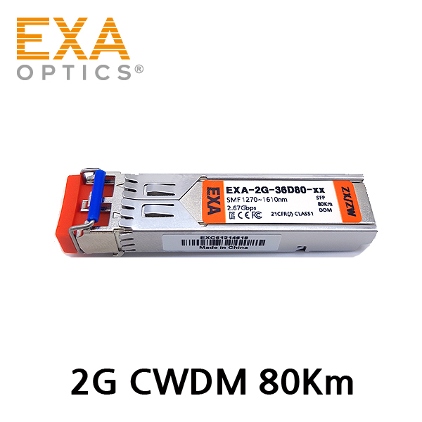 [EXA] 2G CWDM SFP 80km SMF 光トランシーバ
