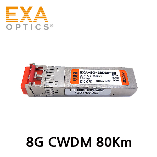 [EXA] 8G CWDM SFP 80km SMF 光トランシーバ