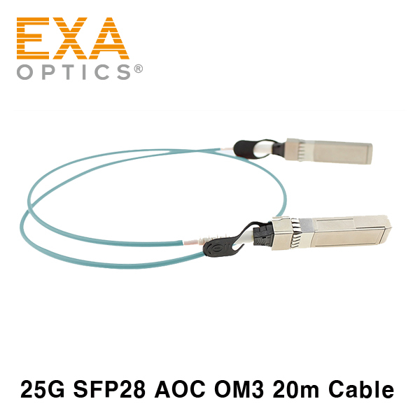 [EXA] 25G SFP28 AOC OM3 20m 光ファイバ ケーブル