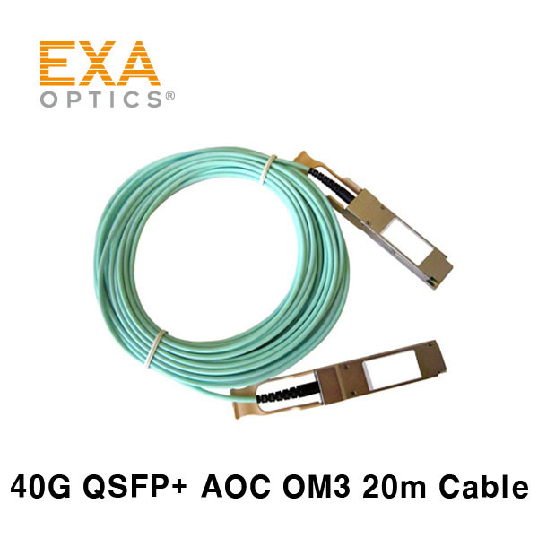 [EXA] 40G QSFP+ AOC OM3 20M Optical Cable