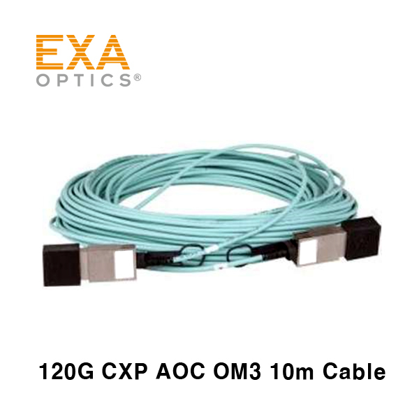 [EXA] 120G CXP AOC OM3 10m 光ファイバ ケーブル